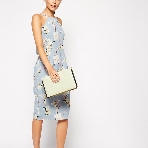 ASOS Drape Back Midi Dress - Picture 1 of 5